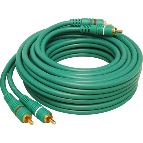 Cablu 2RCA La 2RCA 1,5M Verde 4.0X8MM